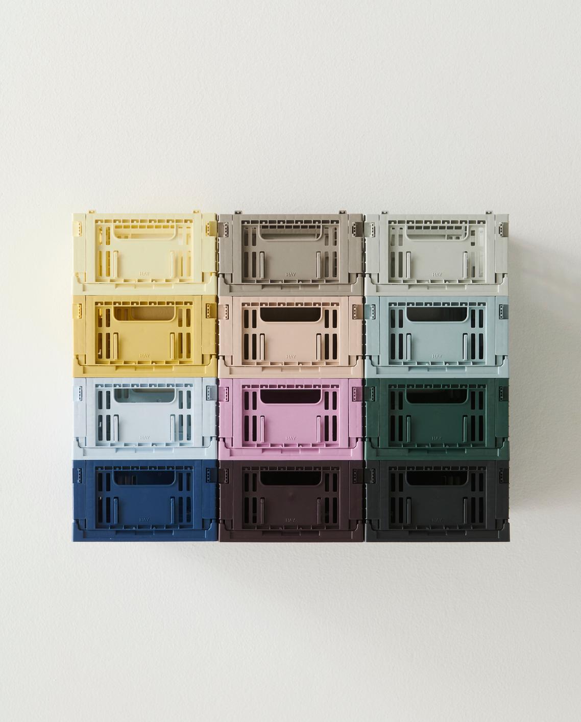 Colour Crate Mini kasse, 2 stk - Dusty blue